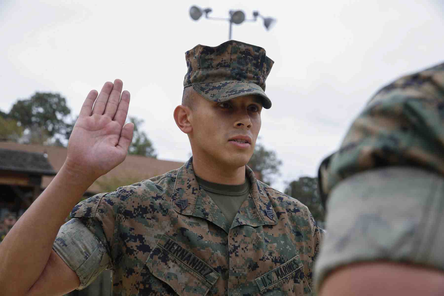marine, enlistment, oath
